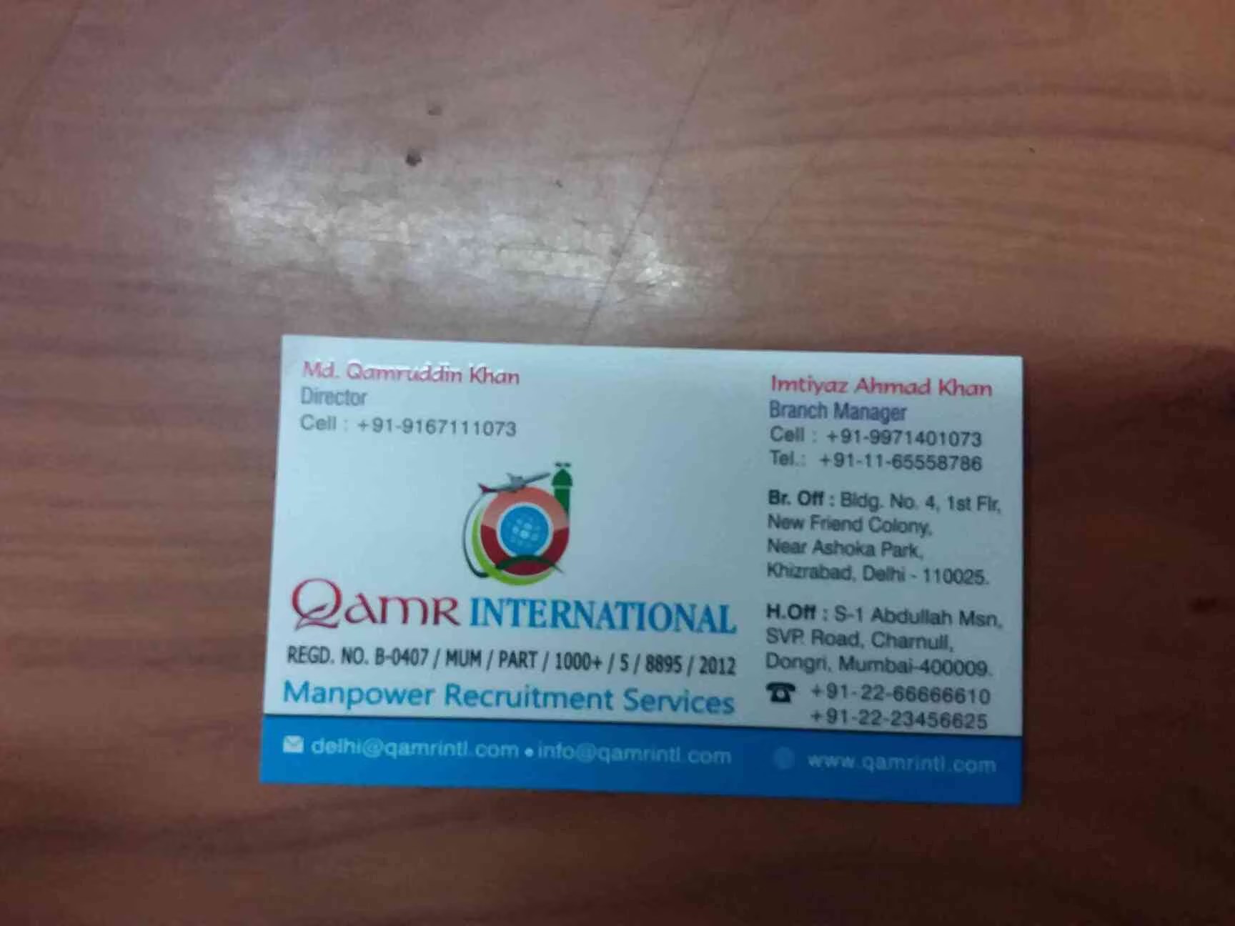 QAMR International New Delhi branch office